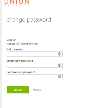 Change Password - old password - new password - confirm password